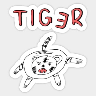 Tiger, Bring it on! Sticker